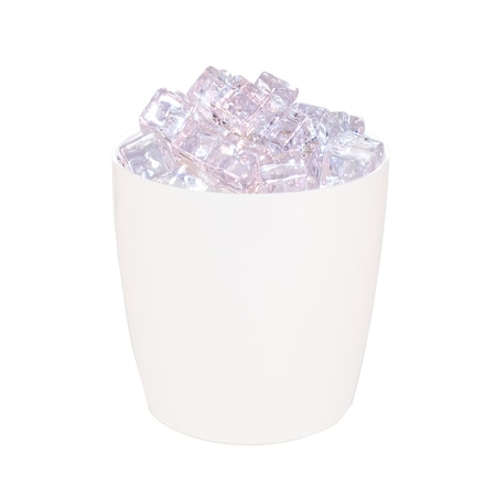 Hapco-Elmar R1500WHT-Essential3 Qt. Round Ice Bucket W/O Handles, White, PK 36 R1500WHT